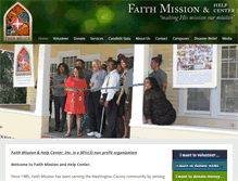 Tablet Screenshot of faithmission.us